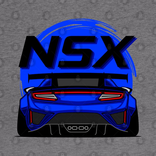 Blue NSX Rear JDM by GoldenTuners